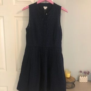 J Crew Navy Sundress